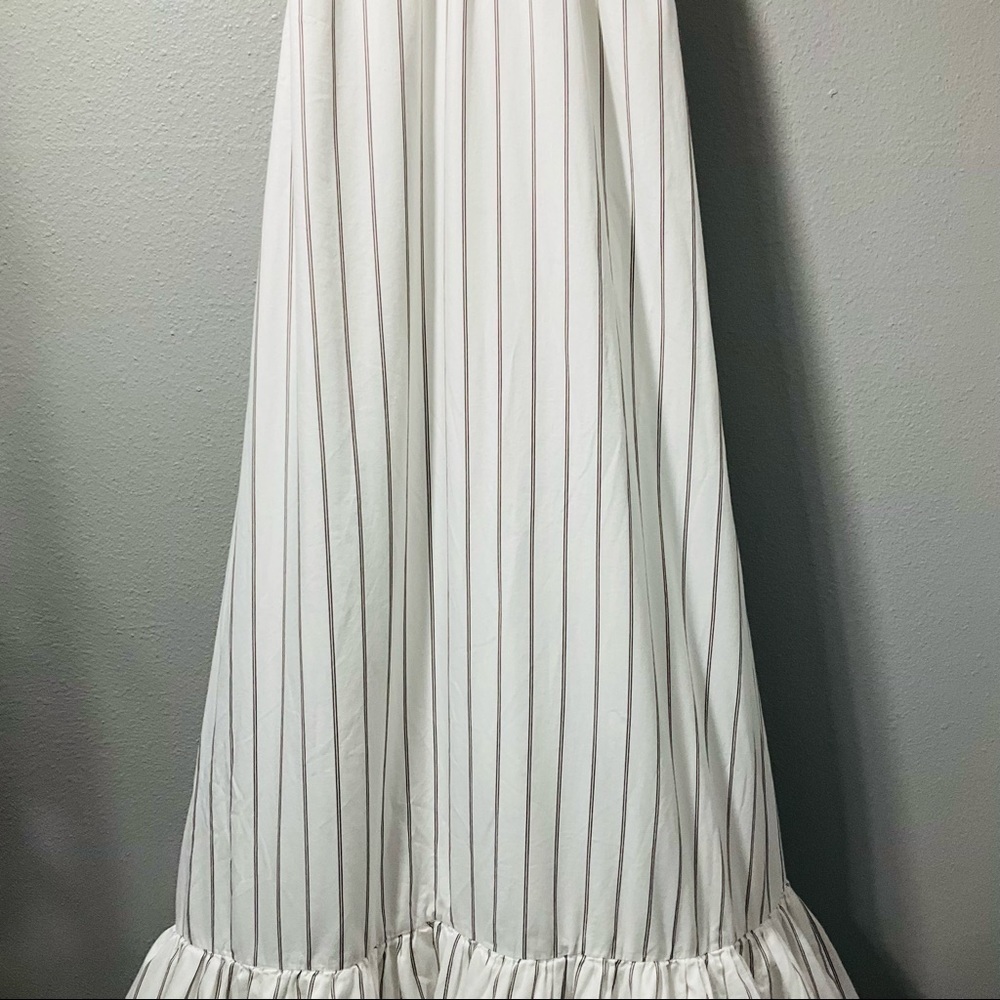 3.1 Phillip Lim Striped Tent Dress size 10 white with light brown strips D130 - Picture 4 of 14